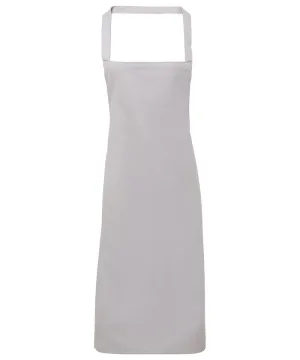 100 Organic Cotton Bib Apron | Silver Grey