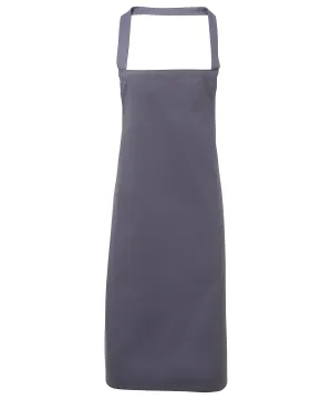 100 Organic Cotton Bib Apron | Steel