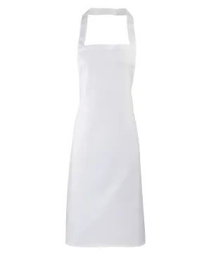 100 Organic Cotton Bib Apron | White