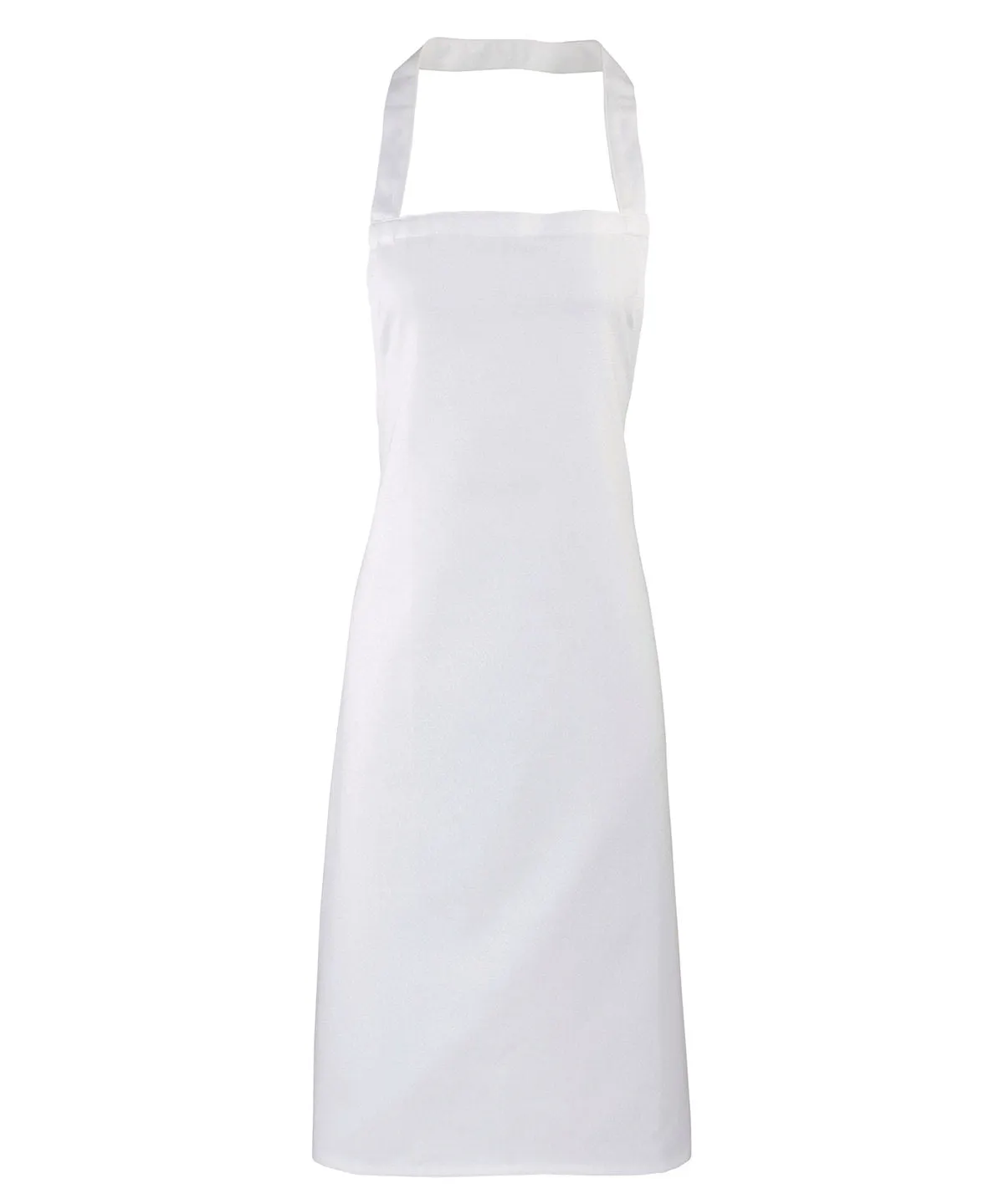 100 Organic Cotton Bib Apron | White