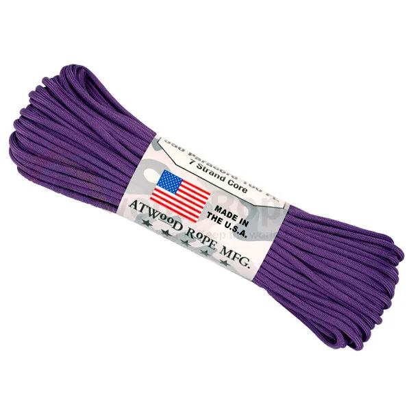 100Ft 550 Paracord Purple