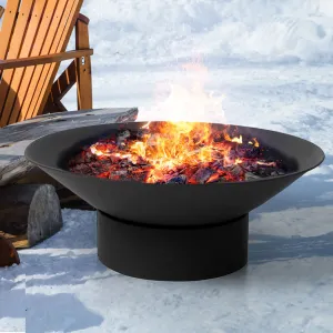 2 in 1 Steel Fire Pit Bowl Garden Outdoor Patio Fireplace Heater 70