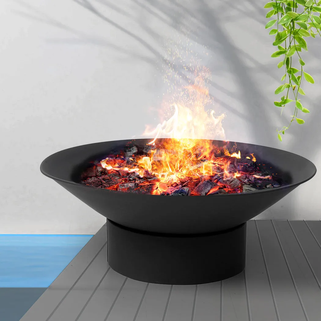 2 in 1 Steel Fire Pit Bowl Garden Outdoor Patio Fireplace Heater 70