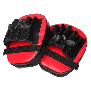 2 x Thai Boxing Punch Focus Gloves Kit Training Red & Black