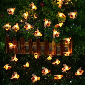 20 LED Solar Bee Fairy String Light