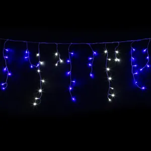 20M Christmas Lights Icicle Light 800 LED - Blue White