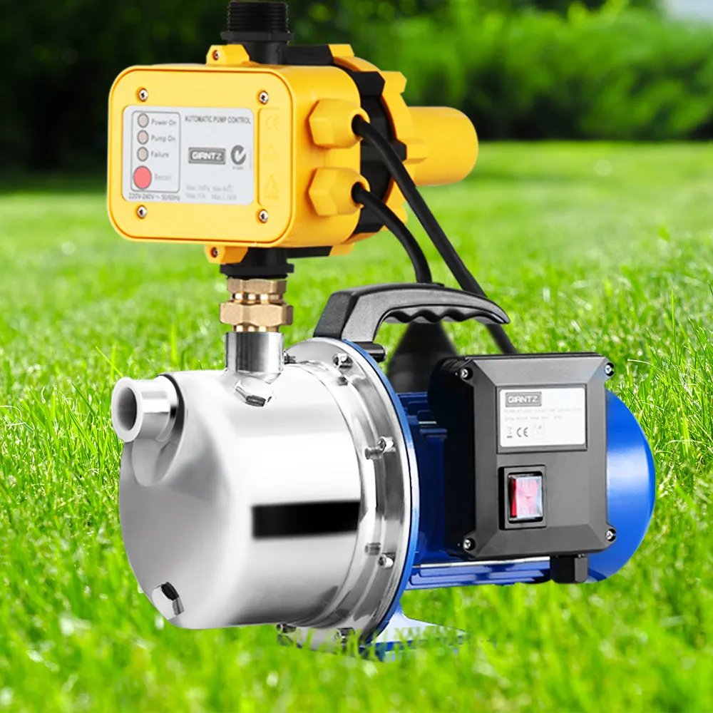 2300W High Pressure Garden Jet Water Pump with Auto Controller - Yellow