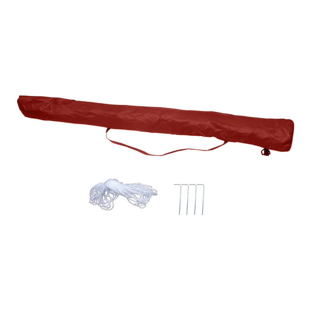 2.33m Nanakuli Outdoor Umbrella Beach Sun Shade Garden Shelter - Red