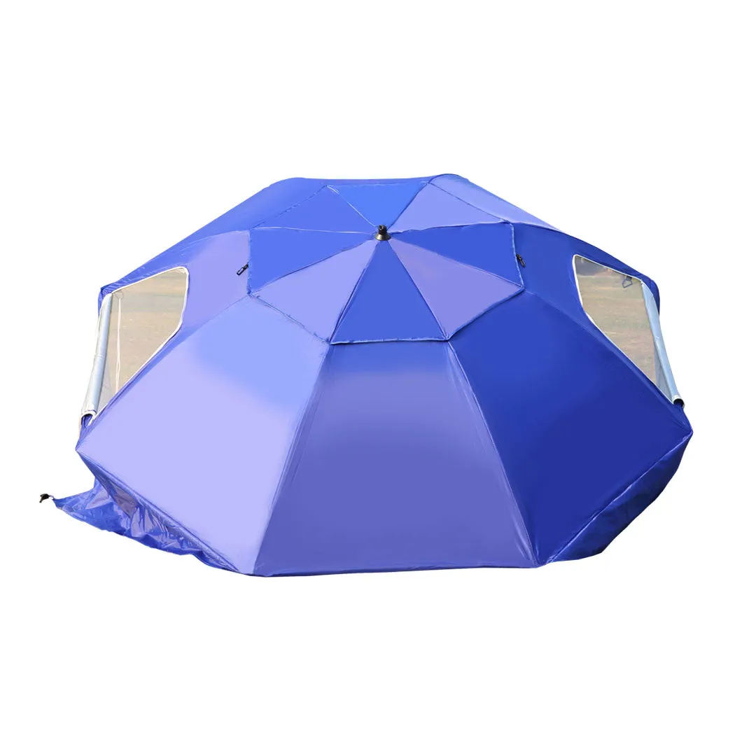 2m Nanakuli Outdoor Umbrella Beach Sun Shade Weather Patio Garden Shelter - Blue