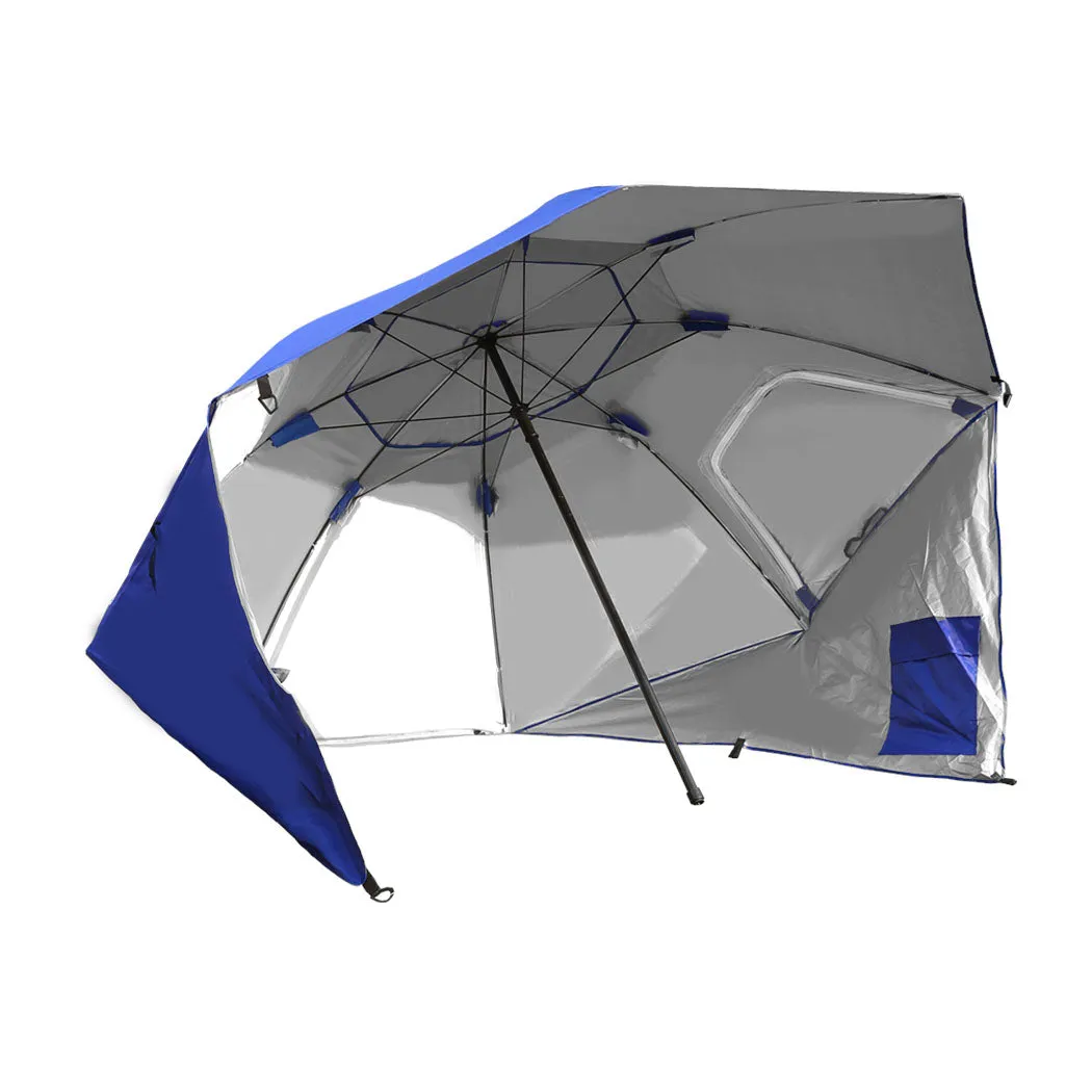 2m Nanakuli Outdoor Umbrella Beach Sun Shade Weather Patio Garden Shelter - Blue