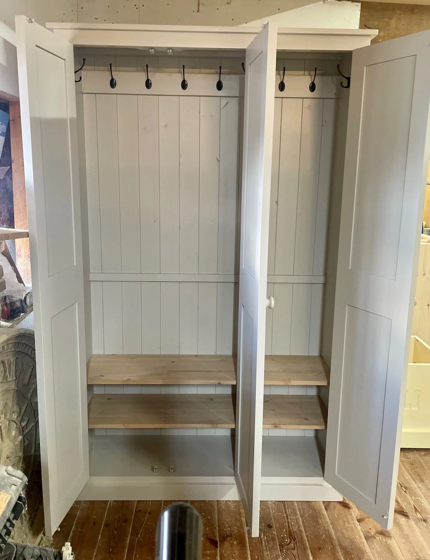 **3 Door Hall, Utility Room, Cloak Room Coat & Shoe Storage Cupboard (35 cm deep) OPTION 2