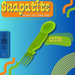 4-IN-1 Nylon Snapatite  Utensil Set  (Green - Single)