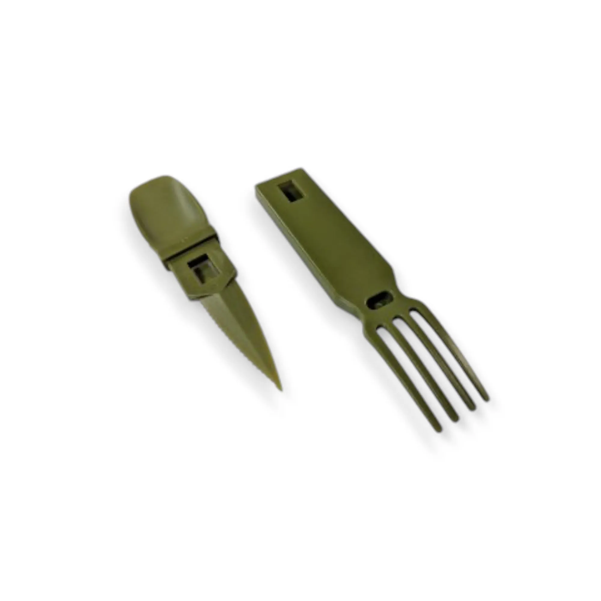 4-in-1 Snapatite  Utensil Set - Spoon, Knife, Fork, Bottle Opener (OD Green)