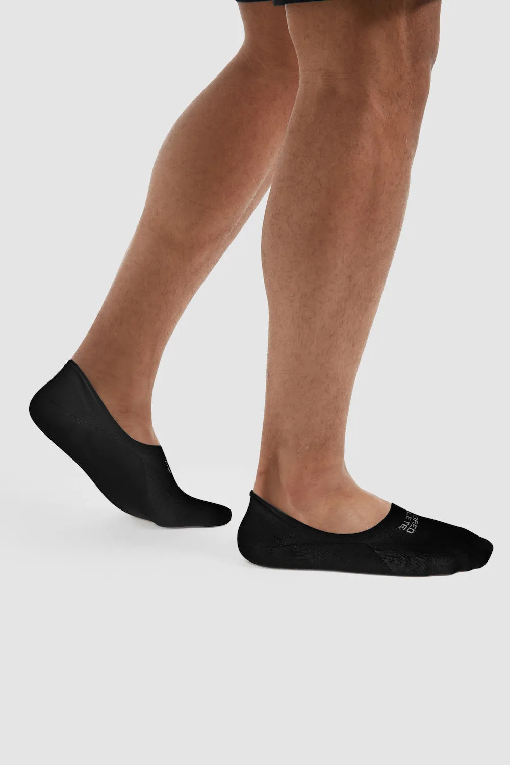 6 Pack No Show Socks in Black