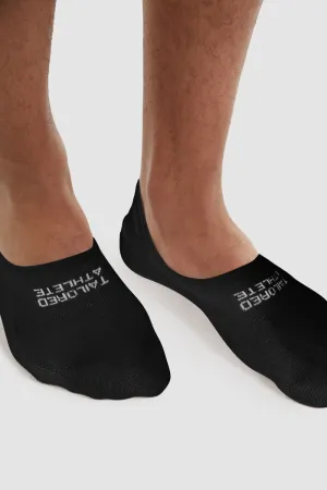 6 Pack No Show Socks in Black