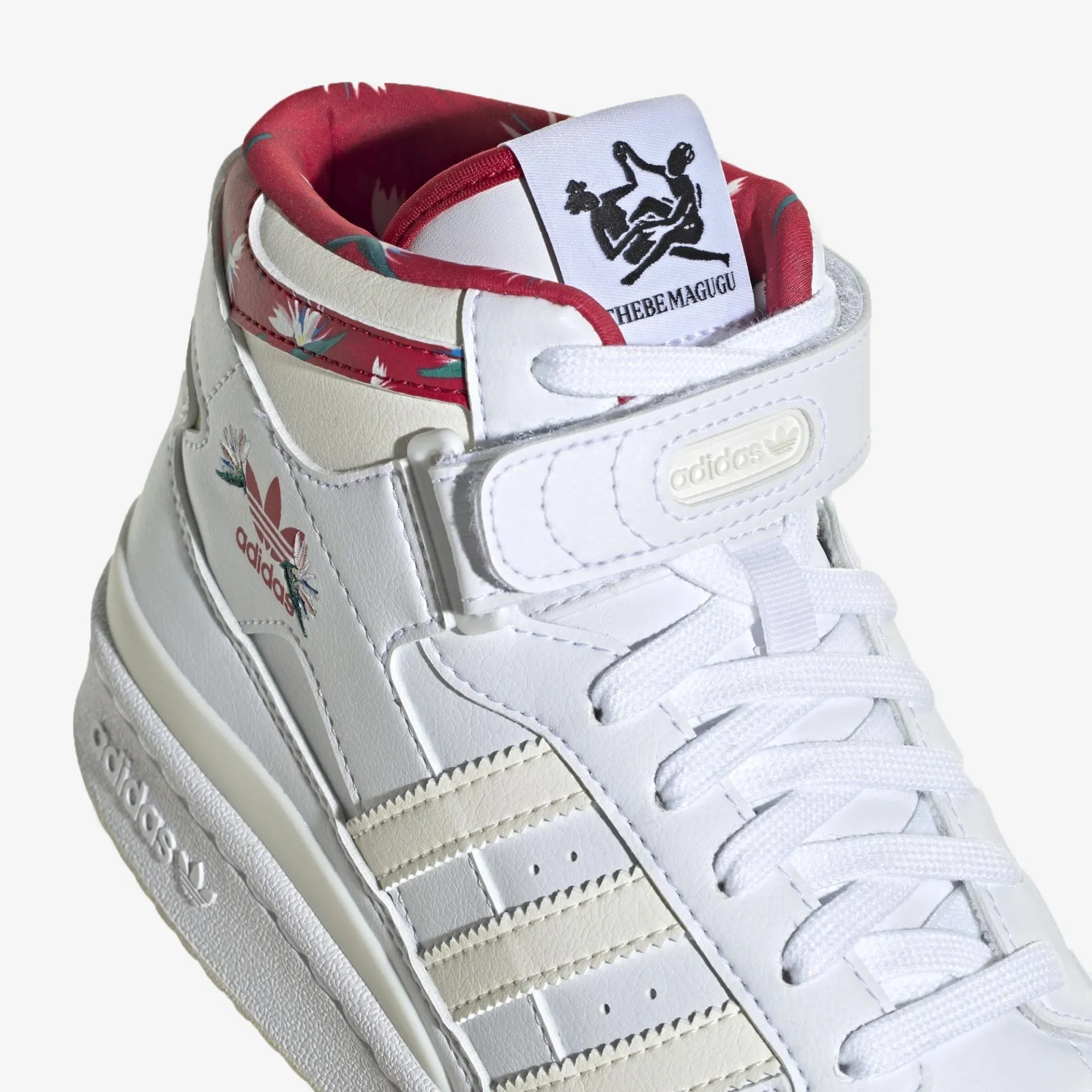 Adidas Originals | WMN'S FORUM MID W  { WHITE/RED