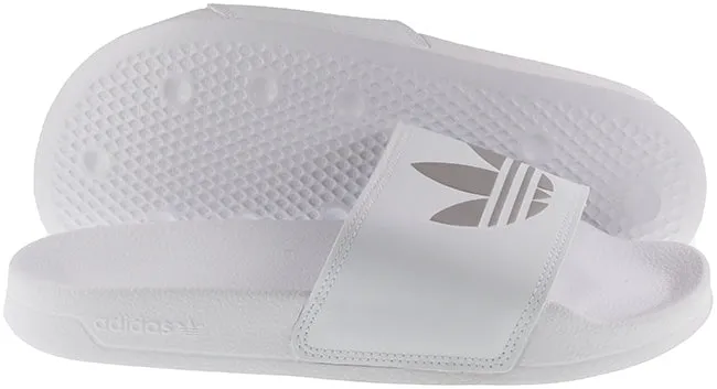 Adidas Originals Womens Trainers Adilette Lite Cloud White Matte Silver