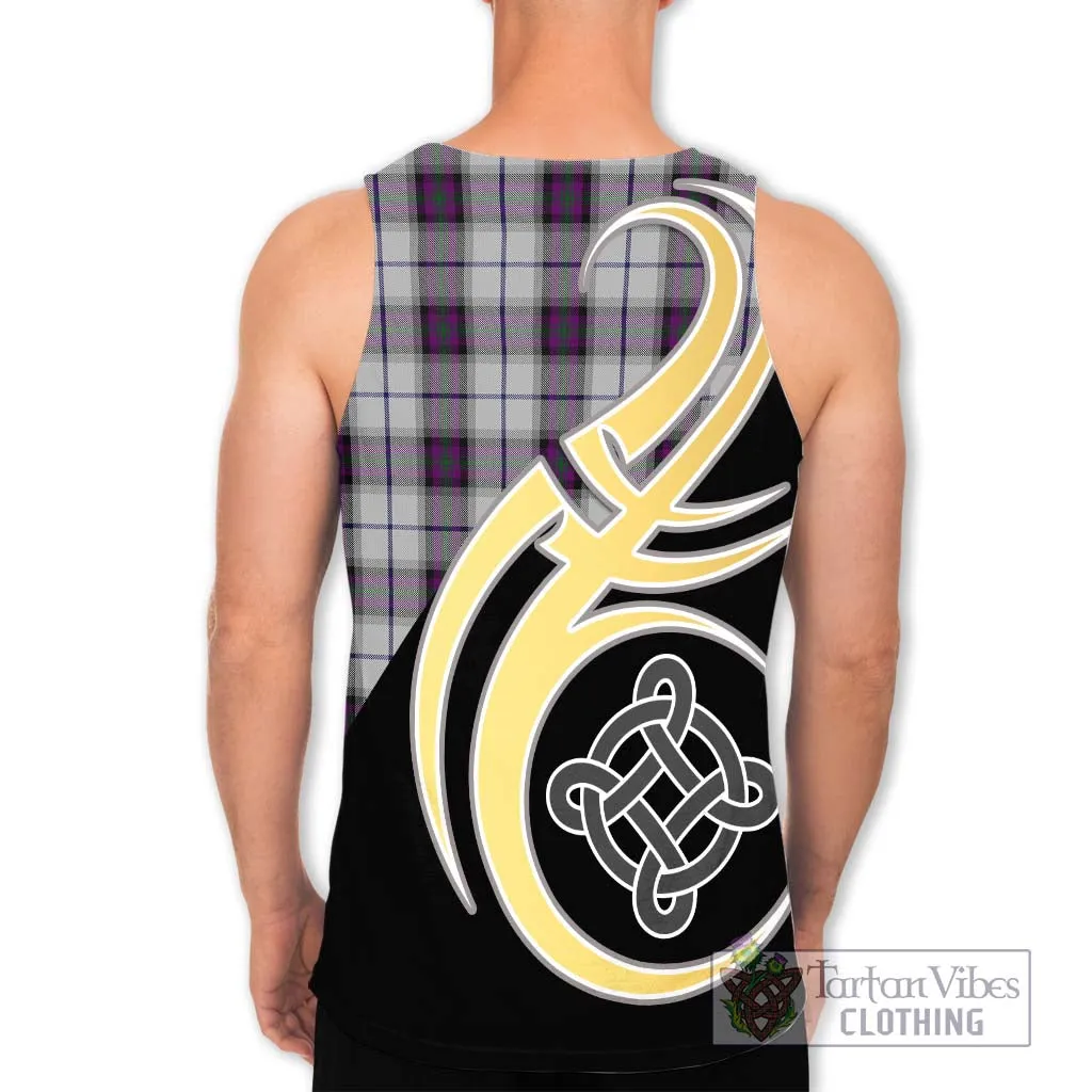 Alexander of Menstry Dress Tartan Men's Tank Top with Family Crest and Celtic Symbol Style