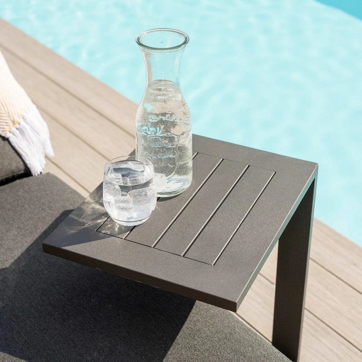 Allure Sunlounger / Charcoal