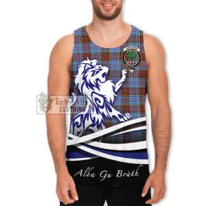 Anderson Modern Tartan Men's Tank Top with Alba Gu Brath Regal Lion Emblem