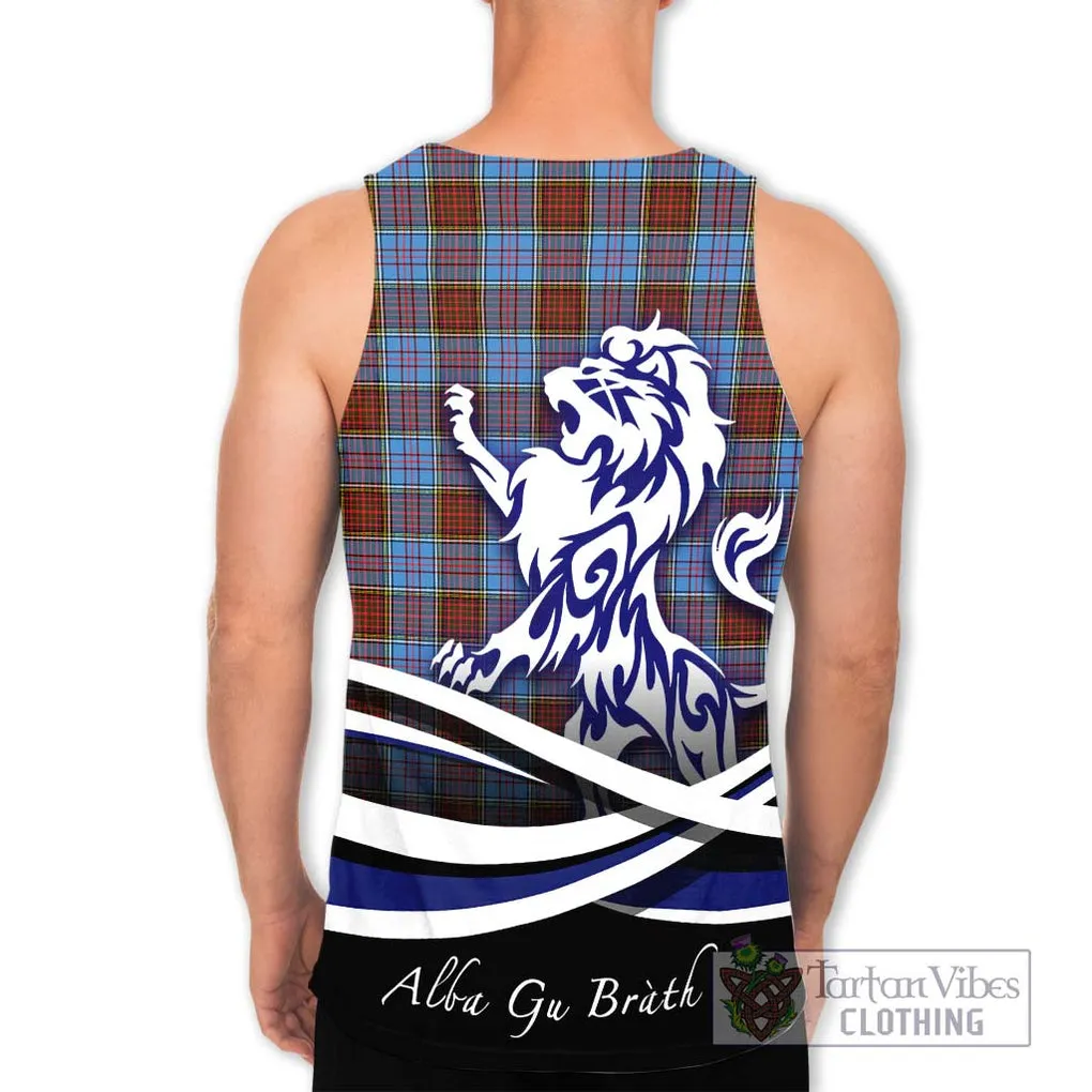 Anderson Modern Tartan Men's Tank Top with Alba Gu Brath Regal Lion Emblem