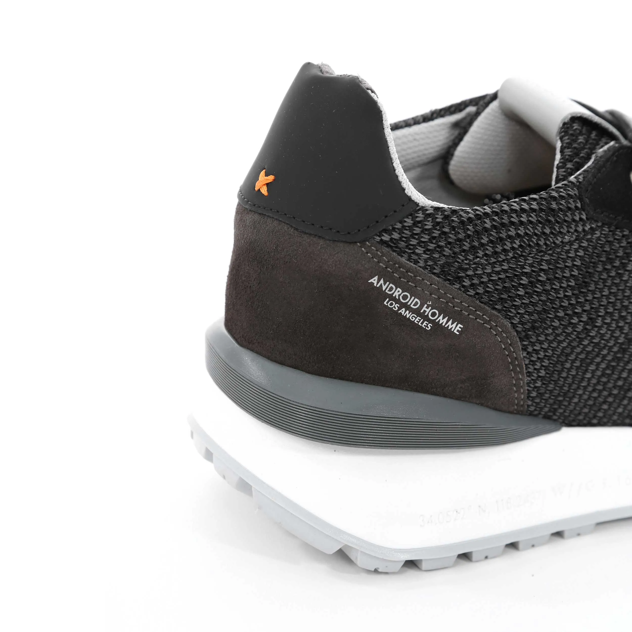 Android Homme Marina Del Ray Trainer in Black Grey Knit