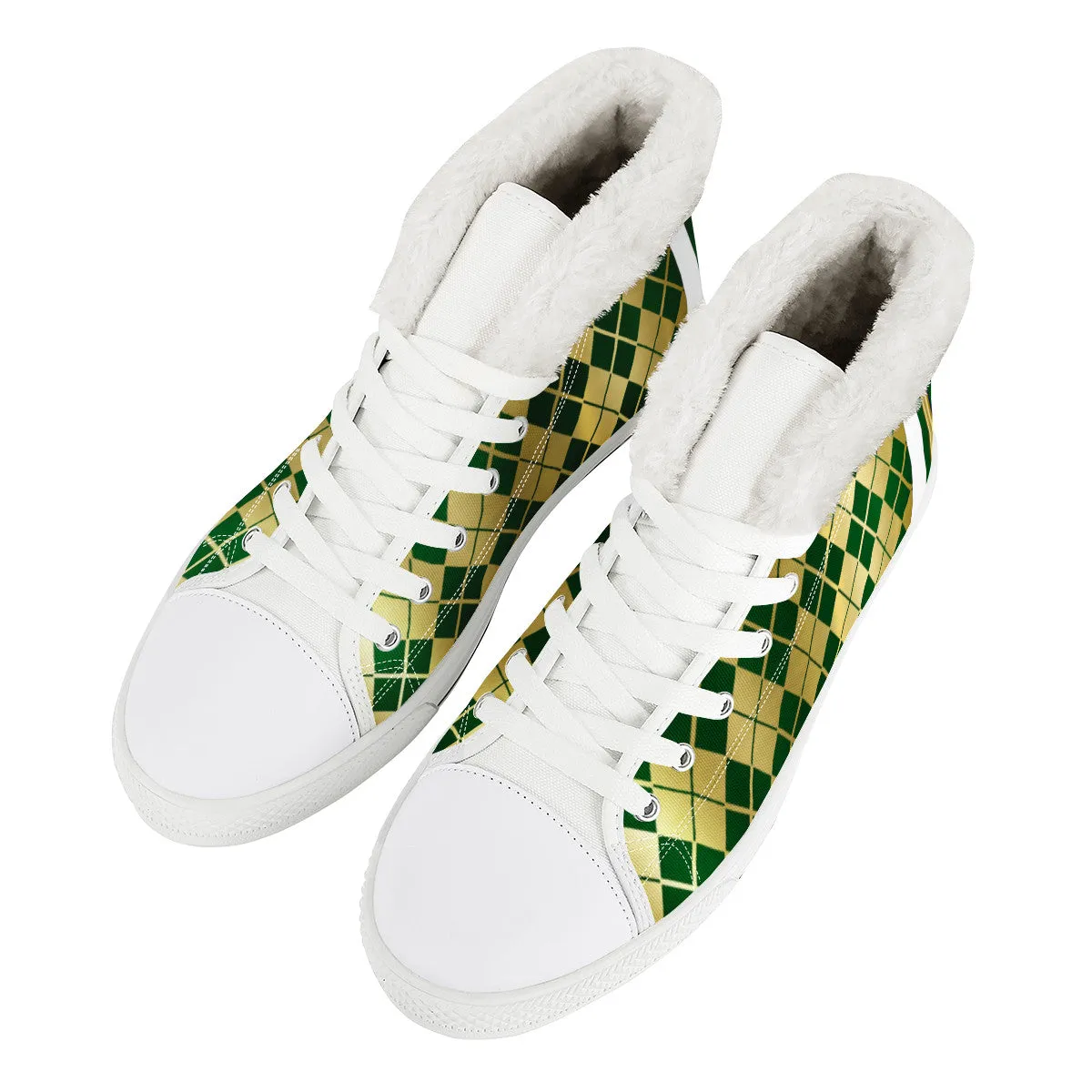 ARLEQUIN GREEN Unisex Canvas Shoes