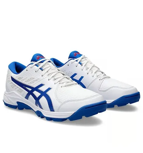 Asics Gel Peake 2 - White/Tuna Blue Cricket Shoes