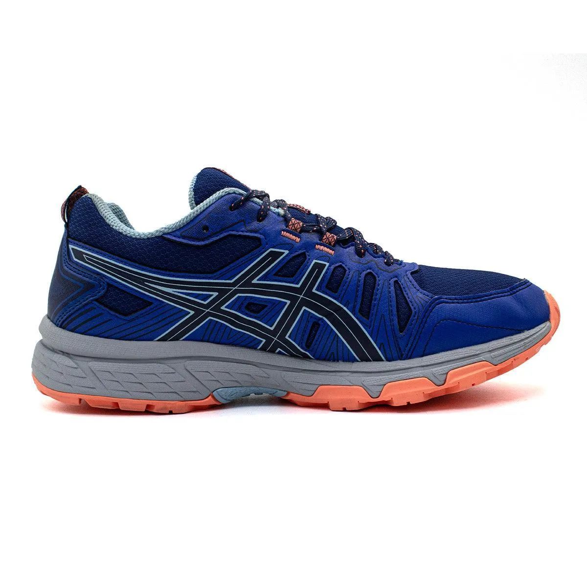 Asics Gel Venture 7 Running Sport Shoes Leather Blue Colour For Women