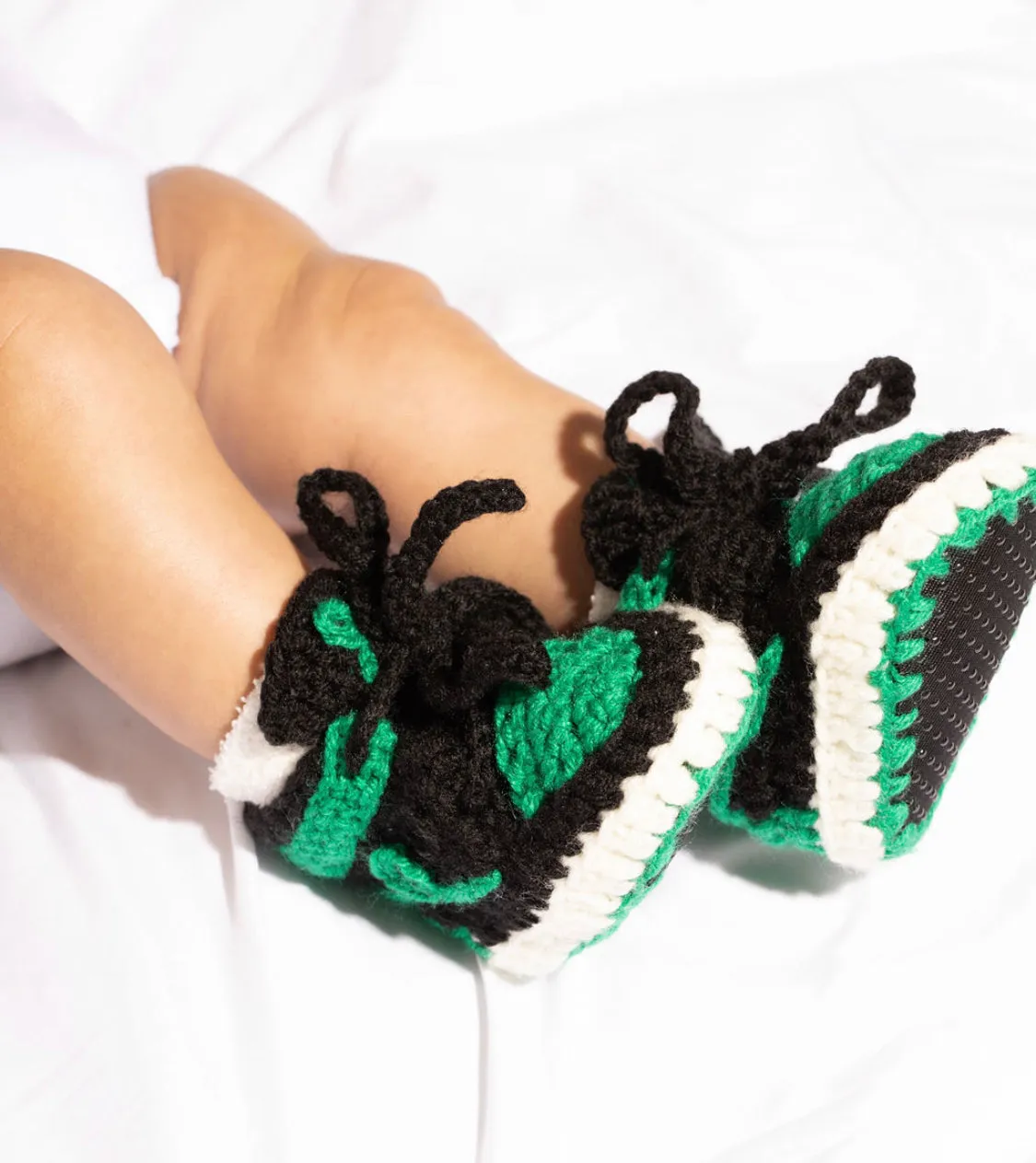 Baby Crochet IB-1 Shamrock (Soft felt non-slip bottom & Shoe Box)