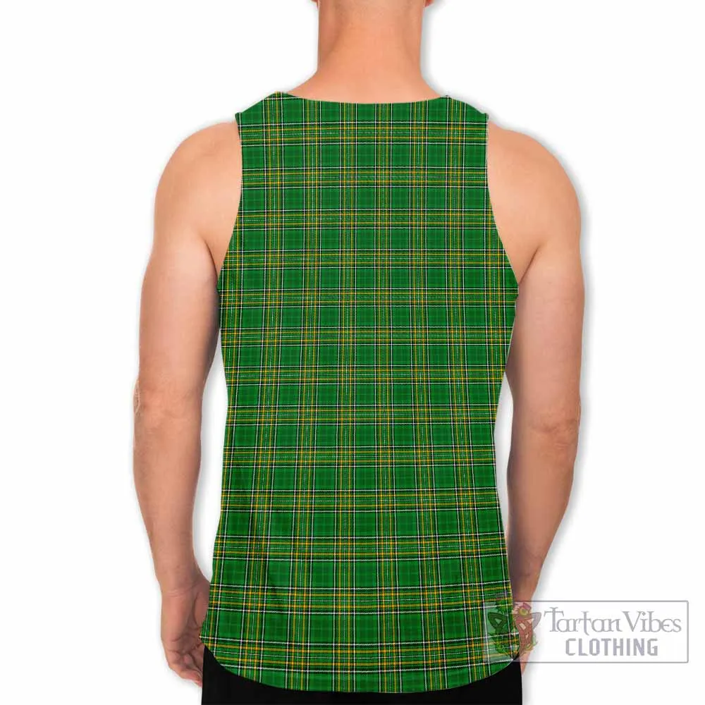 Beamish Irish Clan Tartan Men's Tank Top with Coat of Arms