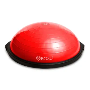 BOSU 26 Inch Yoga Sports Pro Balance Trainer Ball Exercise Equipment, Red/Black