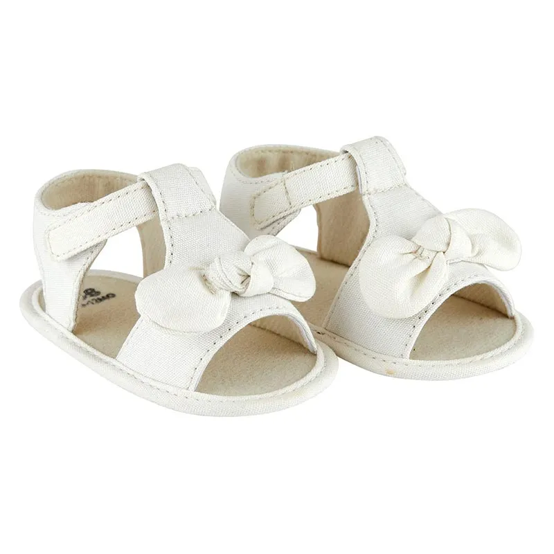 Bow Sandal White by Stephan Baby