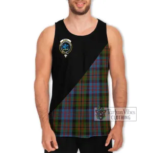 Bowie Tartan Men's Tank Top with Family Crest and Military Logo Style