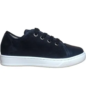 Boys Navy Suede Trainers