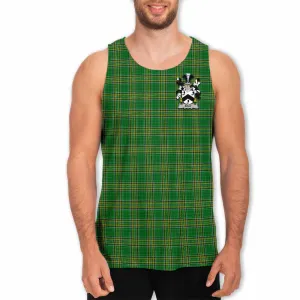 Bray Irish Clan Tartan Men's Tank Top with Coat of Arms