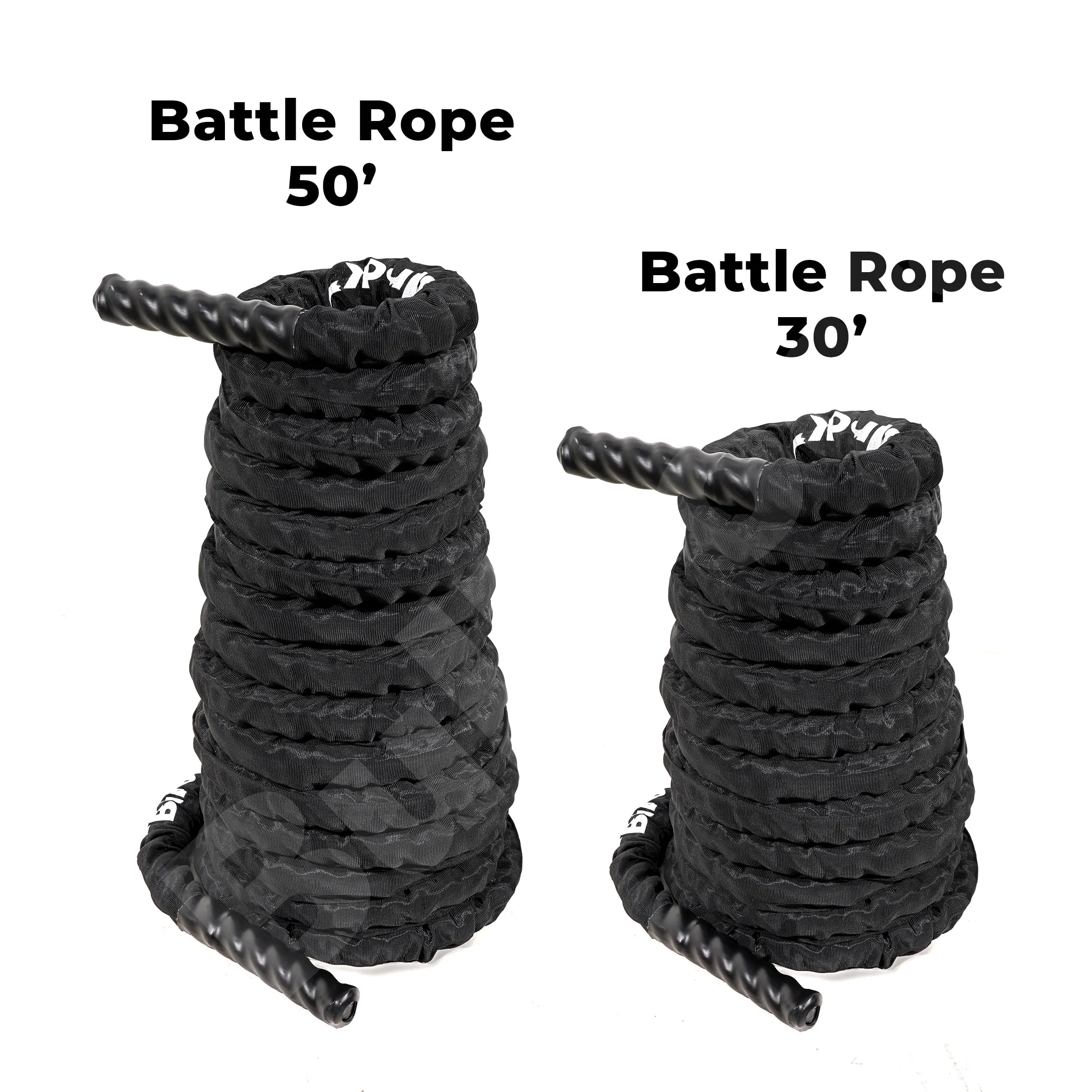 Bullrock Battle Rope - 38mm Diameter Robust Built Rope is Available in Two Sizes – 30 feet and 50 feet - Battle Rope for Crossfit Workout (30 Feet)