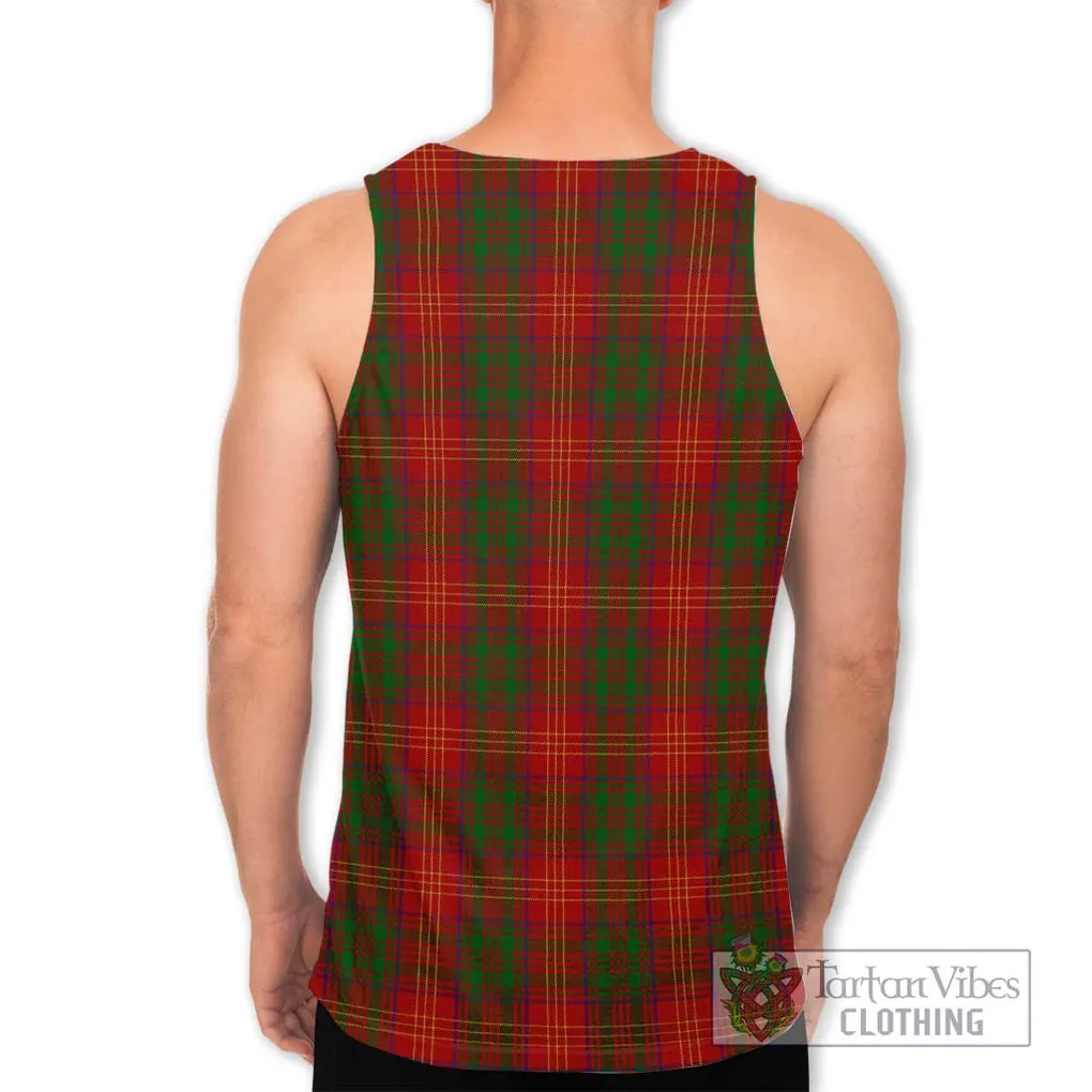 Burns Tartan Men's Tank Top with Family Crest DNA In Me Style