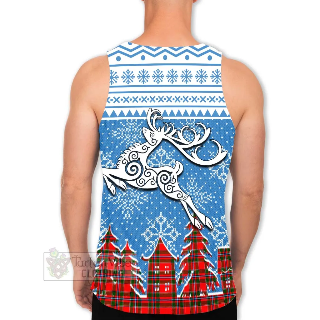 Butter Clan Christmas Men's Tank Top Celtic Reindeer Style