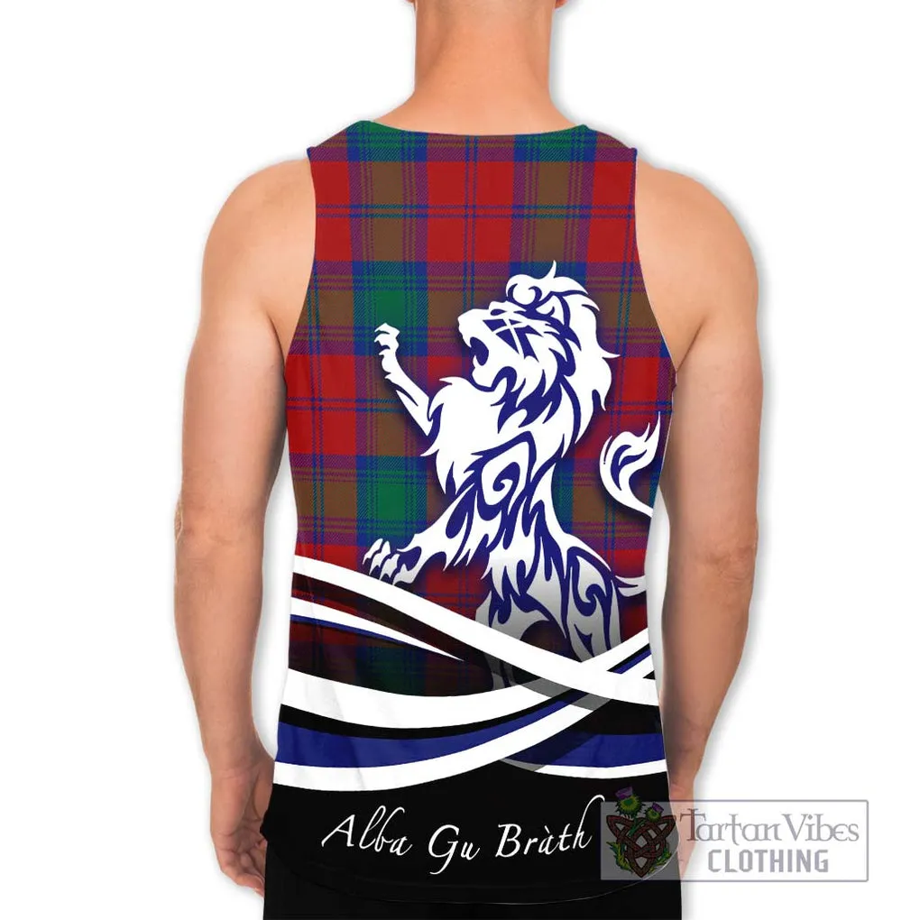 Byres (Byses) Tartan Men's Tank Top with Alba Gu Brath Regal Lion Emblem