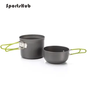 Camping Mug Ultralight Camping Cookware Utensils Outdoor Tableware Set Hiking Picnic Backpacking Camping Tableware Pot SES0055