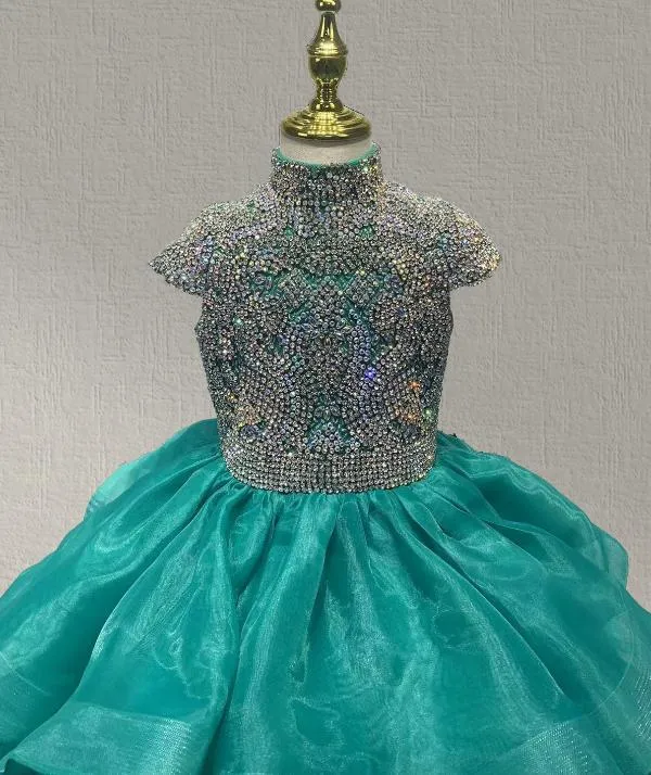 Cap SLeeve Glitz Stunning Teenage Girl Ball Gown