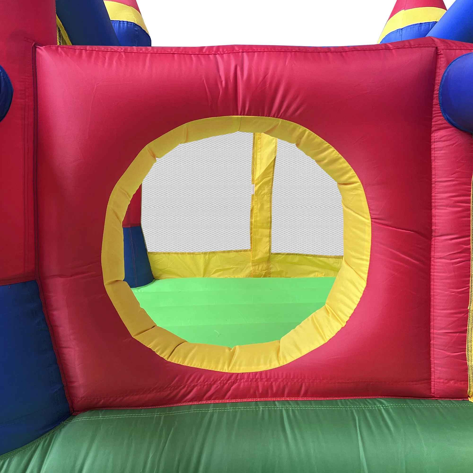 Castle Bounce House for Kids with Blower - Two Jump Areas and Slides