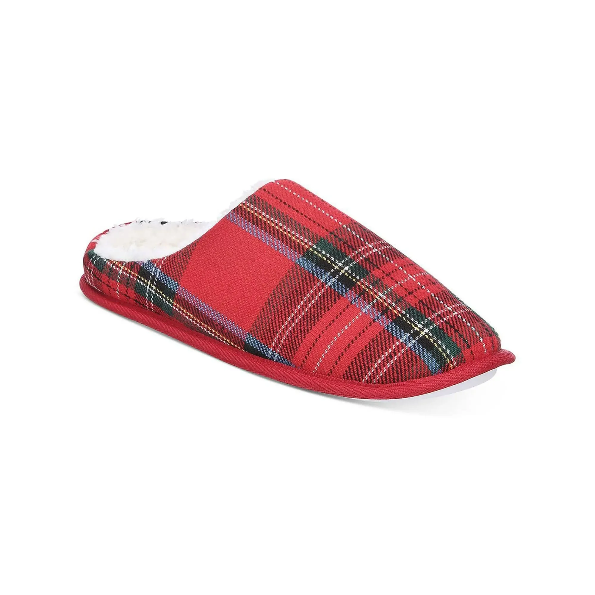 CLUB ROOM - Men's Plaid Slippers