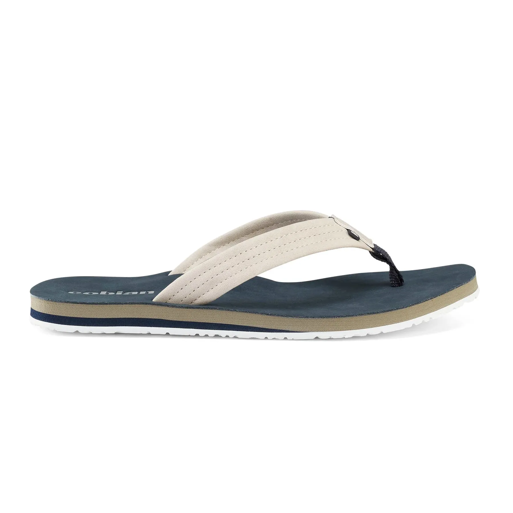 Cobian Mens Hobgood Las Olas Cream Sandal