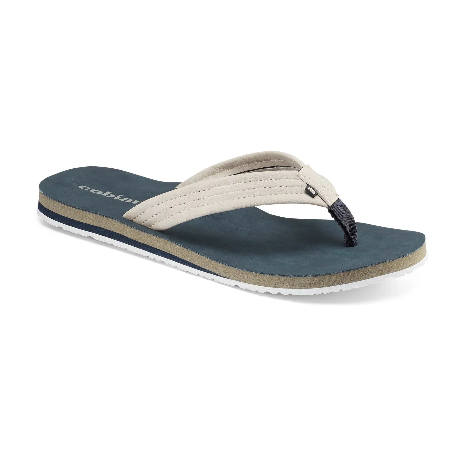 Cobian Mens Hobgood Las Olas Cream Sandal