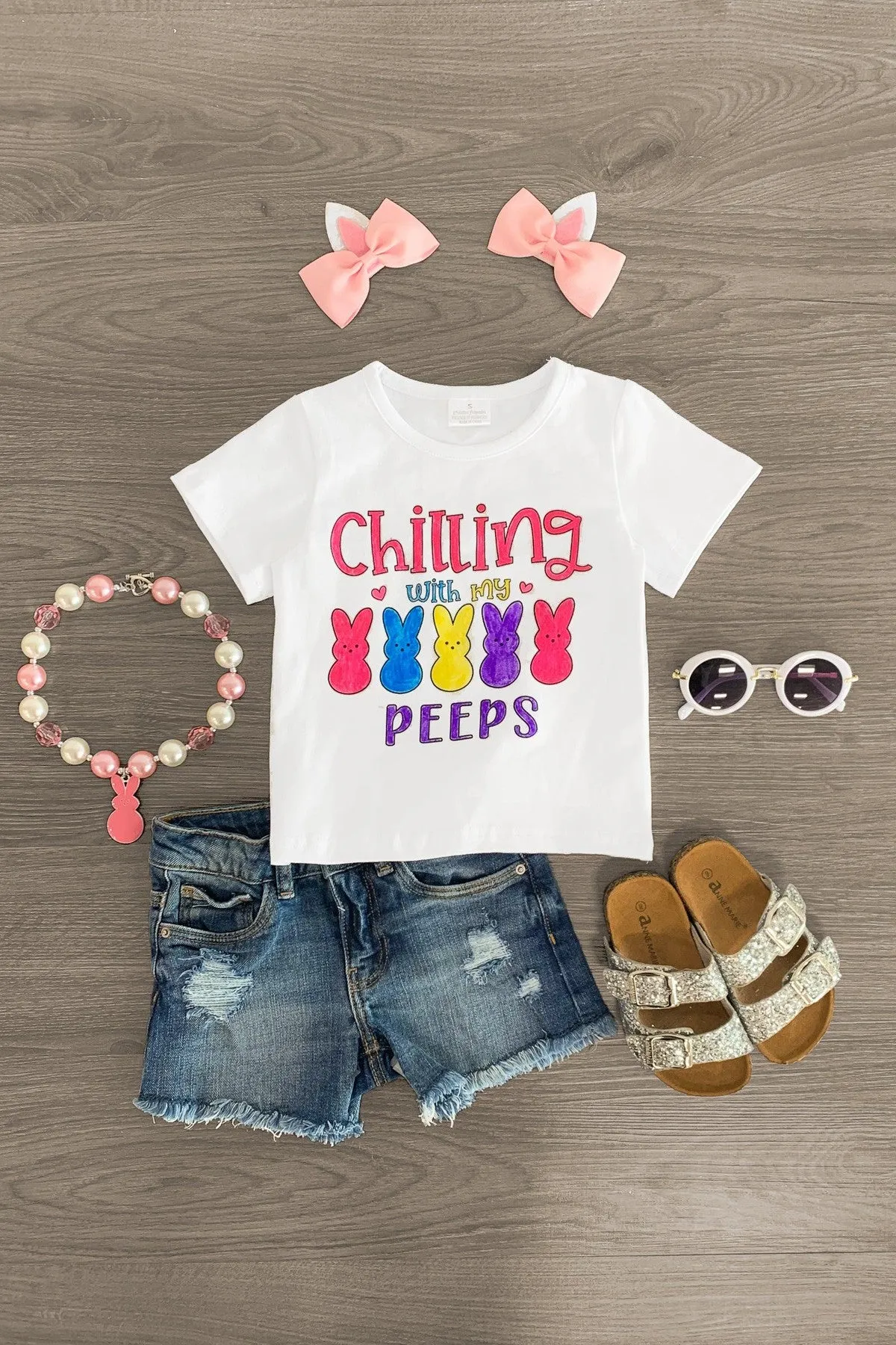 Color Your Own - "Chilling With My Peeps" Top