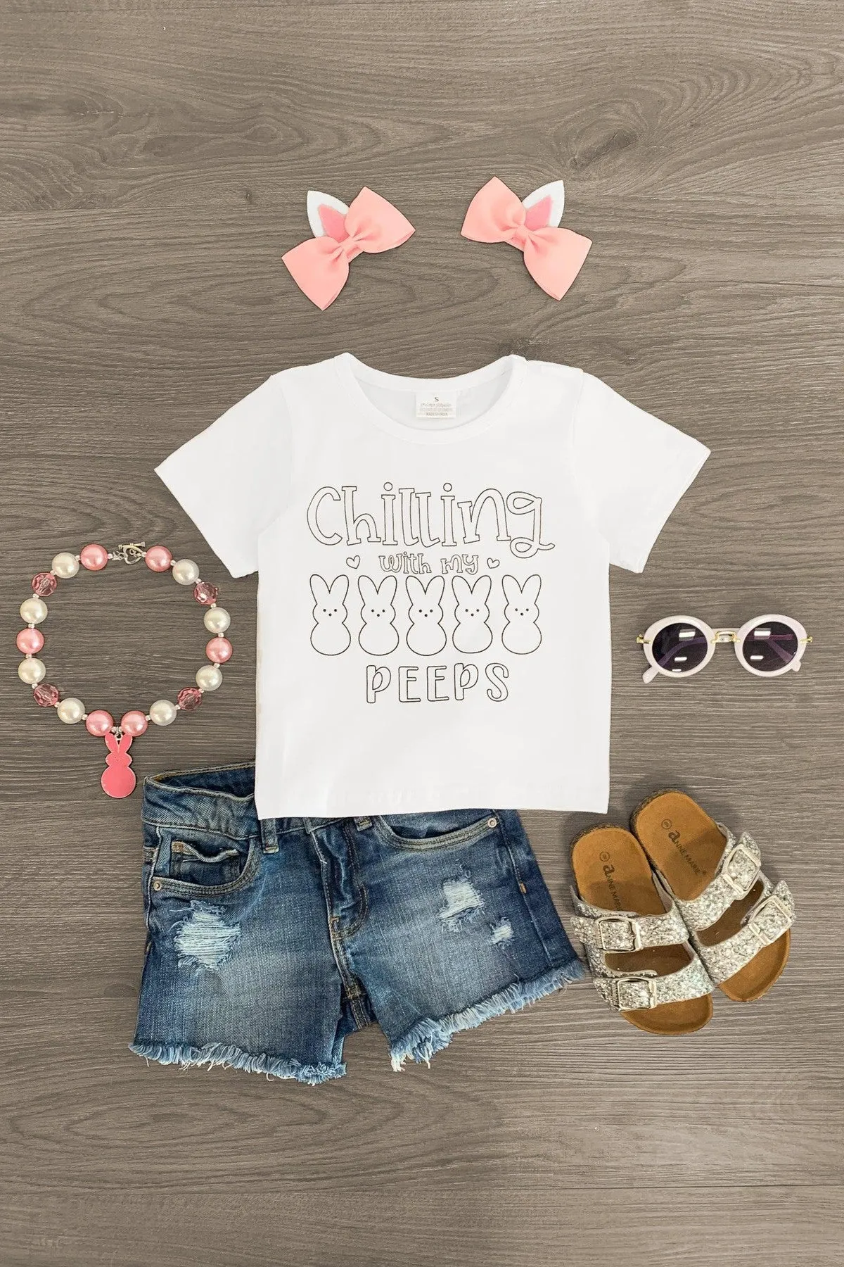 Color Your Own - "Chilling With My Peeps" Top