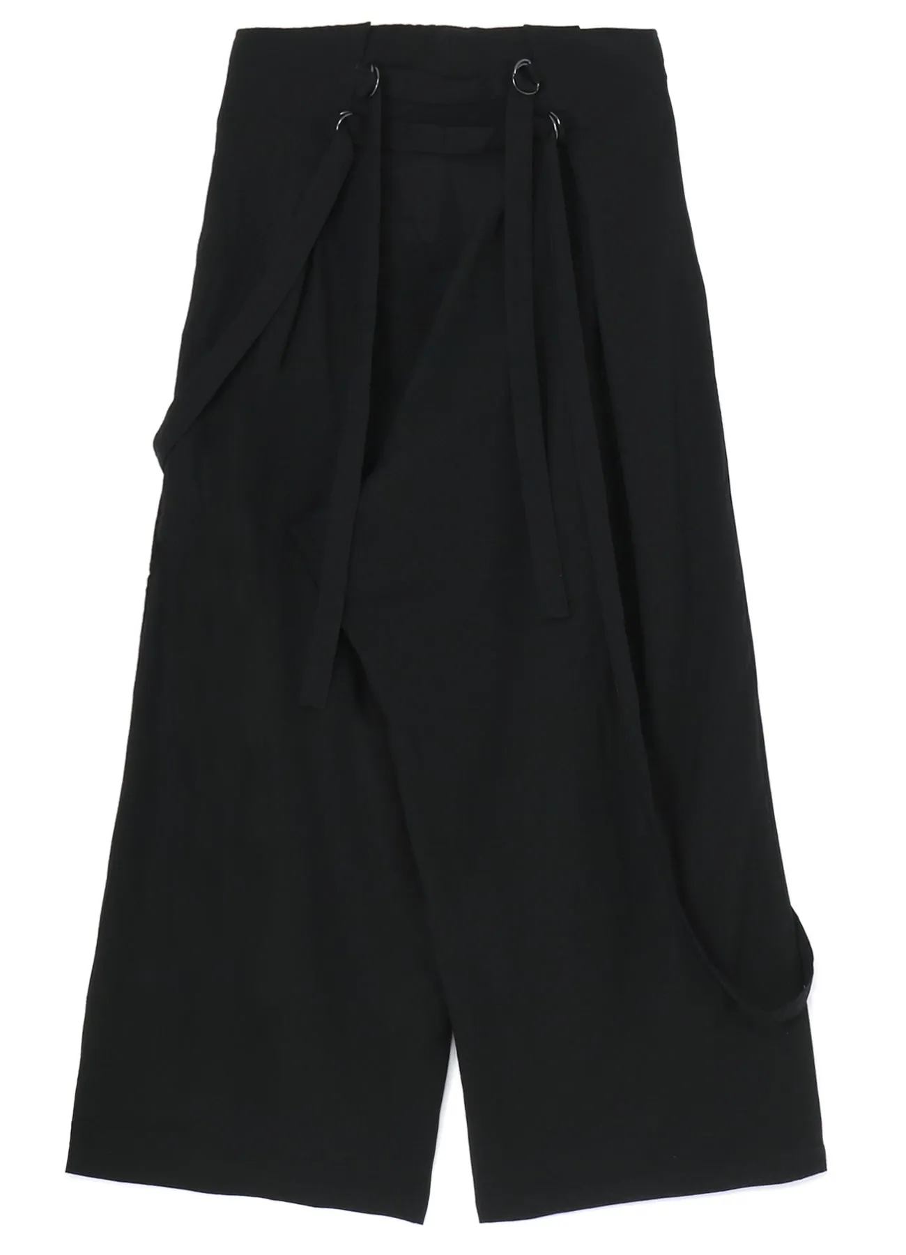 COTTON TENCEL LAWN HANGING STRAP WIDE PANTS