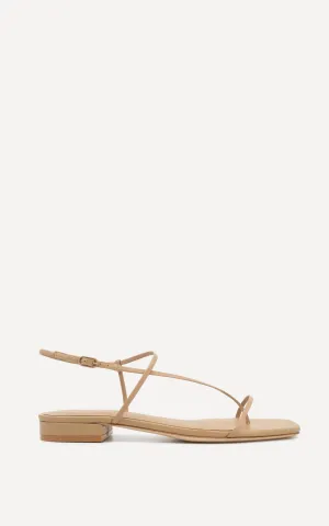 Cross Front Flat | Beige